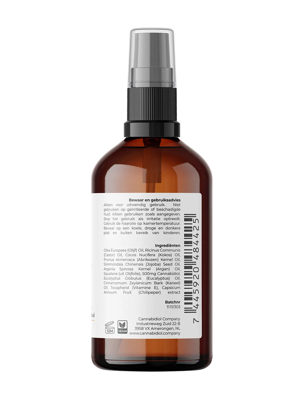 cbd haar olie label 100ml